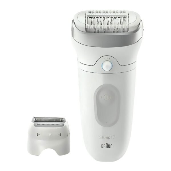 Braun Silk-epil 7 Shaver & Trimmer White/Grey, Up to 40 Mins Run Time, SE-7041