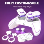 PDP Victrix Pro BFG Wireless Gaming Controller for Playstation 5 / PS5, PS4, PC, Modular Esports Gamepad, Remappable Buttons, Customizable Triggers/Paddles/D-Pad/Fightpad, PC App, White - Image 9