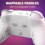 PDP Victrix Pro BFG Wireless Gaming Controller for Playstation 5 / PS5, PS4, PC, Modular Esports Gamepad, Remappable Buttons, Customizable Triggers/Paddles/D-Pad/Fightpad, PC App, White - Image 10