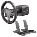 PXN VD4 Bundle PC Sim Racing Setup, 4Nm Direct Drive Servo Motor Base, 11-Inch W AS Racing Wheel, PD HM Brake and Throttle Pedals