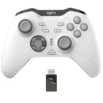 PXN P5 Wireless Gaming Controller – Hall Effect Joysticks & Triggers, 1000Hz Polling, 4 Macro Buttons, 2.4G/BT/SW, Turbo, App – White