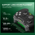 PXN P5 Wireless Gaming Controller – Hall Effect Joysticks & Triggers, 1000Hz Polling, 4 Macro Buttons, 2.4G/BT/SW, Turbo, App (Copy) - Image 3