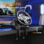 PXN V900 Gen2 Gaming Steering Wheel with Pedals – Black - Image 4