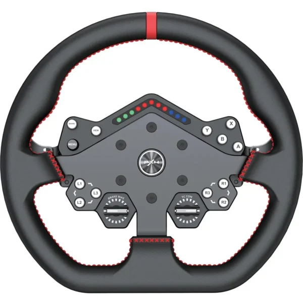 PXN W DS R2 Gaming Racing Wheel – Quick Release, 4 Paddle Shifters, Dynamic RGB Rev Lights, Microfiber Leather Grip, 11.8-Inch PC Steering Wheel, Compatible with VD4 / VD6 / VD10 Direct Drive Bases