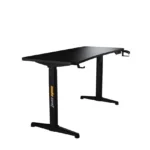 Anda Seat Terminator Electric Gaming Desk, Adjustable Carbon Fiber Texture Tabletop RGB – Black