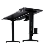 Anda Seat Terminator Electric Gaming Desk, Adjustable Carbon Fiber Texture Tabletop RGB – Black - Image 2