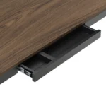 MXG Creatorlift Ergonomic Height Adjustable Motorized Desk with Drawer, Wireless Charger & Cable Management Tray – Walnut - Image 6