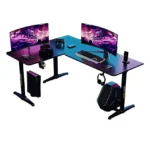 AndaSeat Wind Seeker L-Shaped Gaming Desk – Black